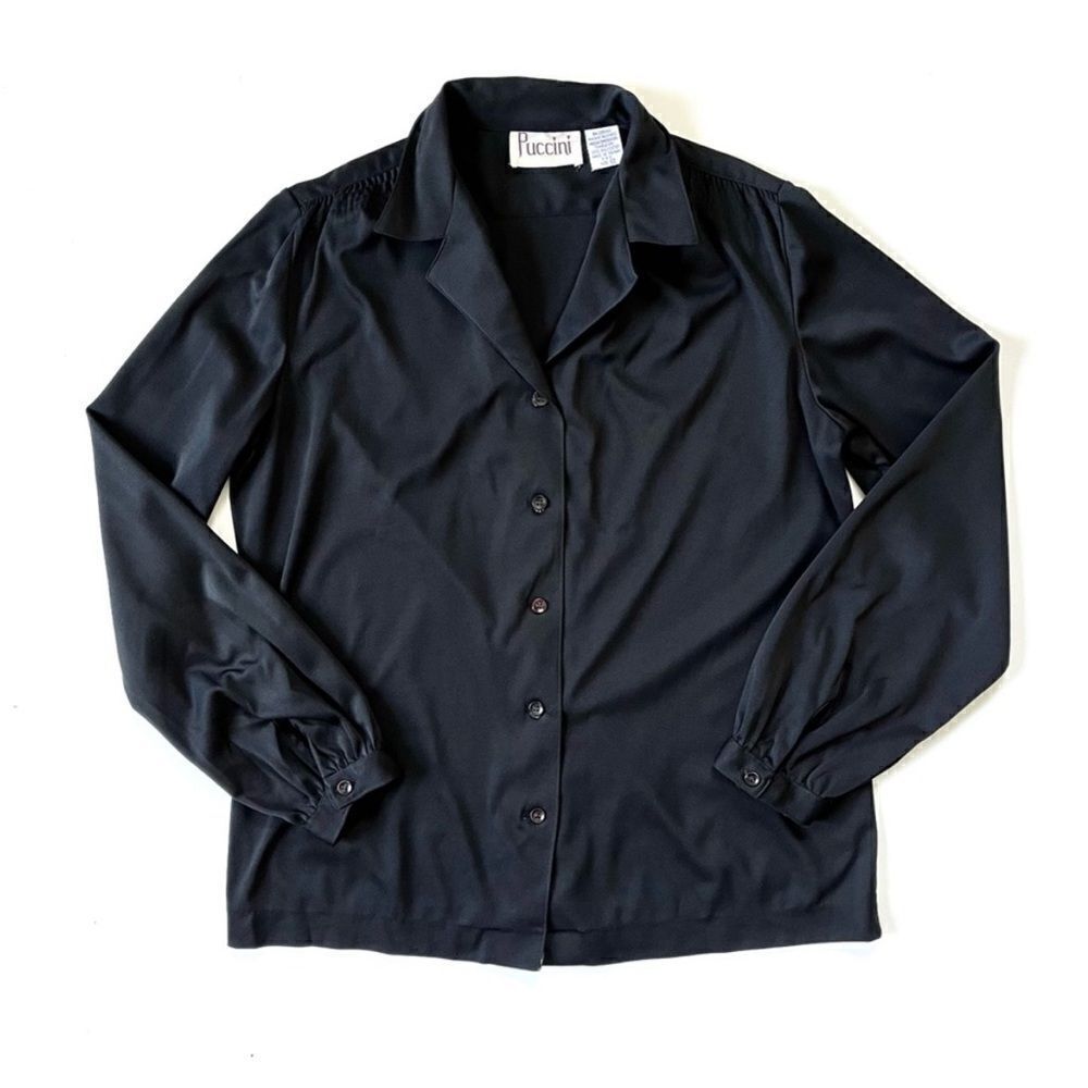 Vintage Puccini Black Blouse
